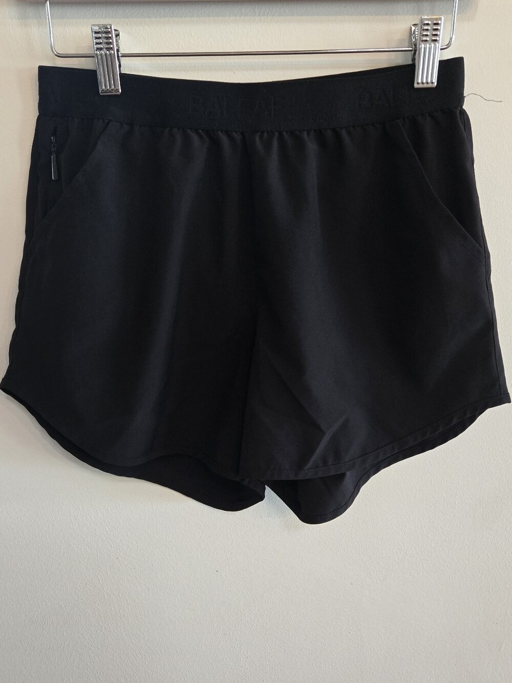 Women's Black Baleaf Athletic Shorts with Elastic Waistband